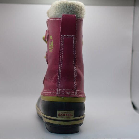 Kids Sorel Pink Yoot Boots Size 4 - Picture 3 of 4